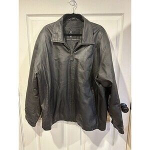 Vintage Joshua Rosh Men’s Black Leather Jacket Size 2XL 126